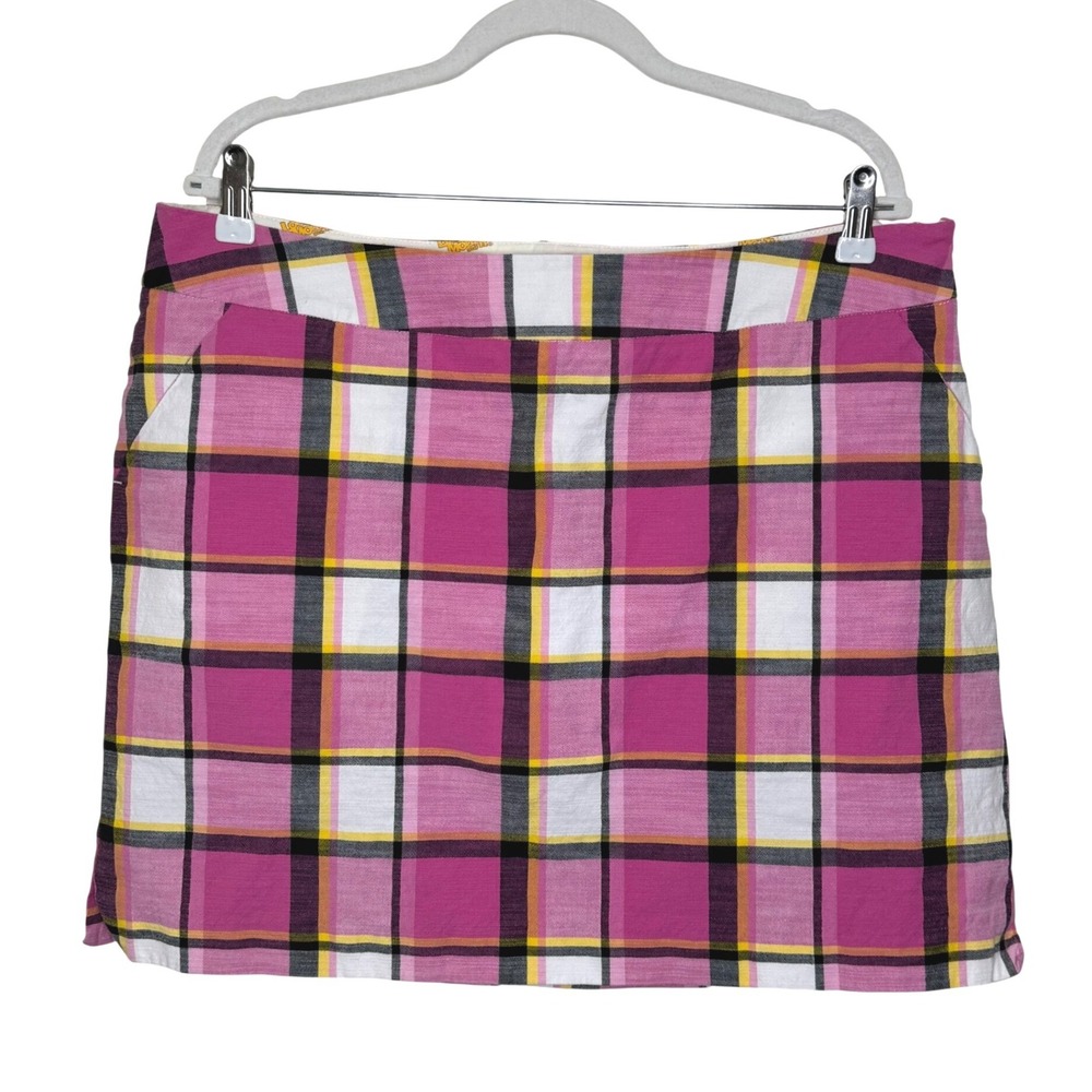 Loudmouth Pink Plaid Golf Skort Size 16 Tennis Pickleball